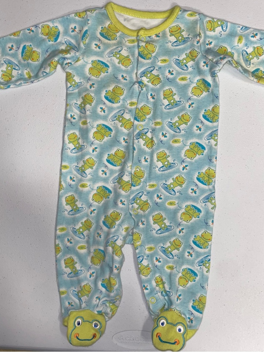 Baby Starters: Frog Green/Blue PJs/Pajamas (9 Months)